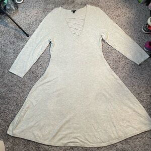 Torrid Lattice Sweater Knit Dress Oatmeal Size‎ 1
